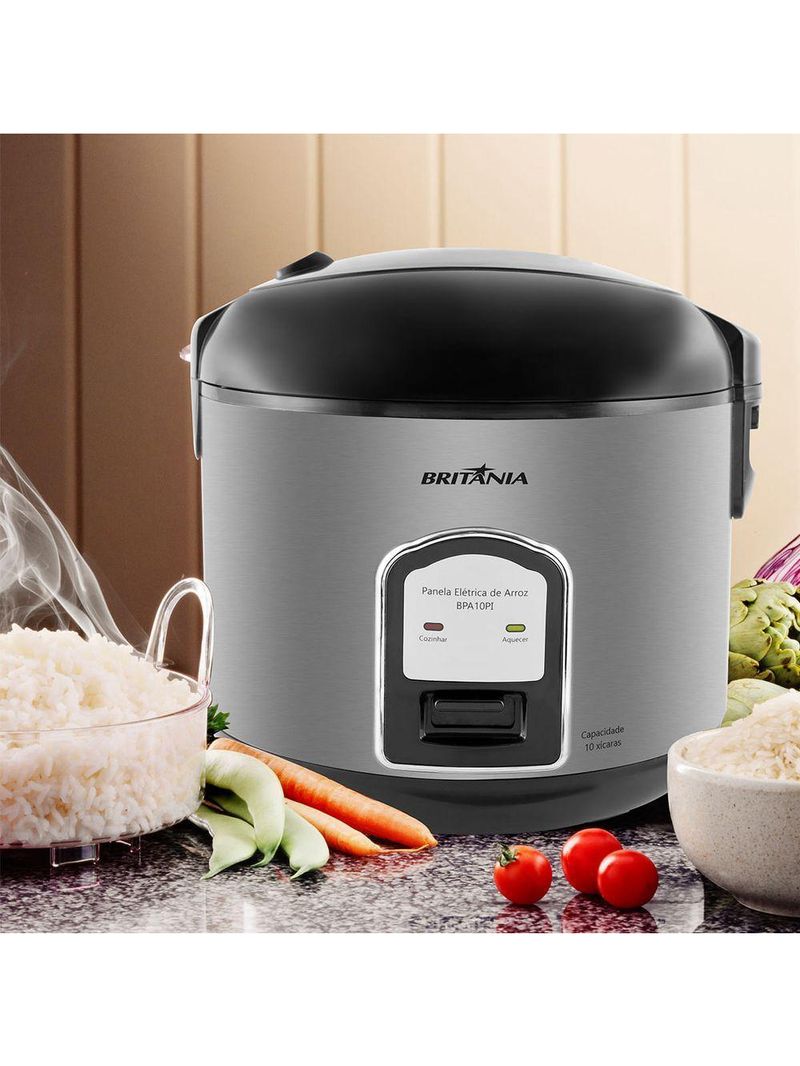Panela De Arroz Britânia BPA10PI XI75 10 Xícaras 110V