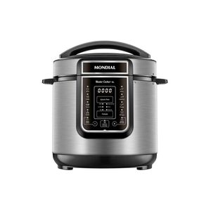 Panela de Pressão Elétrica Digital 6L Mondial Preto/Inox PE-60-6L-I 60hz 127V