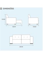 Sofá Máximo 4 Lugares Retrátil Reclinável Cinza