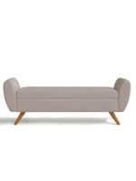 Recamier Bau Italia 1,20m Suede Bege - Inova Decor