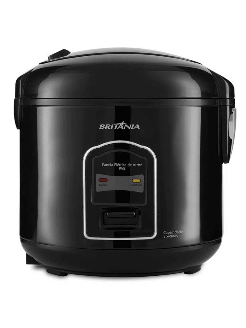 Panela De Arroz Elétrica Britânia Pa05 5 Xícaras Preta 127V
