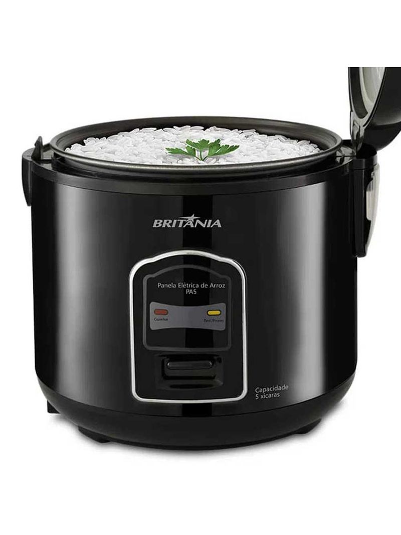 Panela De Arroz Elétrica Britânia Pa05 5 Xícaras Preta 127V