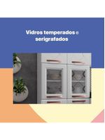 Cozinha Aço Telasul Mirage New Bco 5 Vidros C/balcão