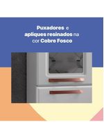 Cozinha Aço Telasul Mirage New Bco 5 Vidros C/balcão