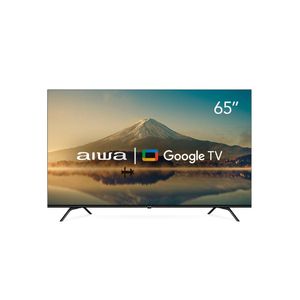 Smart TV Aiwa 65” Google TV 4K Comando de Voz Dolby Vision & Atmos AWS-TV-65-BL-01-G