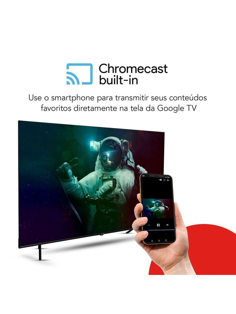 Smart TV Aiwa 65” Google TV 4K AWS-TV-65-BL-01-G