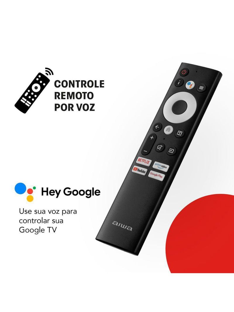 Smart TV Aiwa 65” Google TV 4K AWS-TV-65-BL-01-G