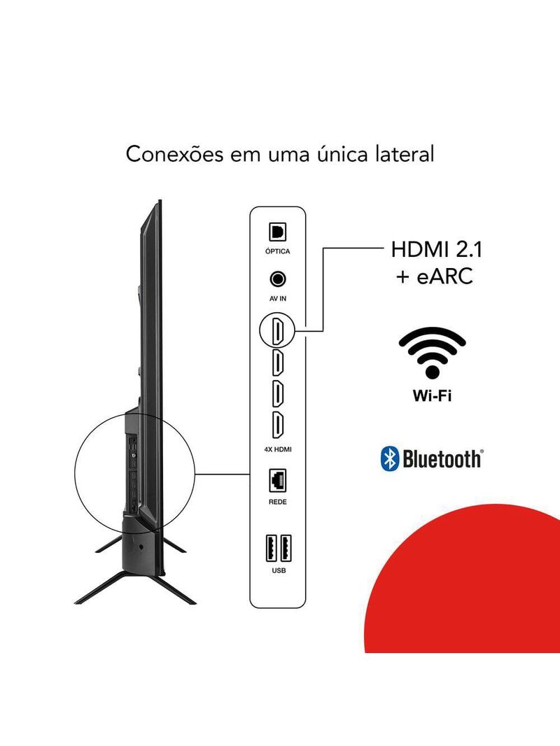 Smart TV Aiwa 65” Google TV 4K AWS-TV-65-BL-01-G