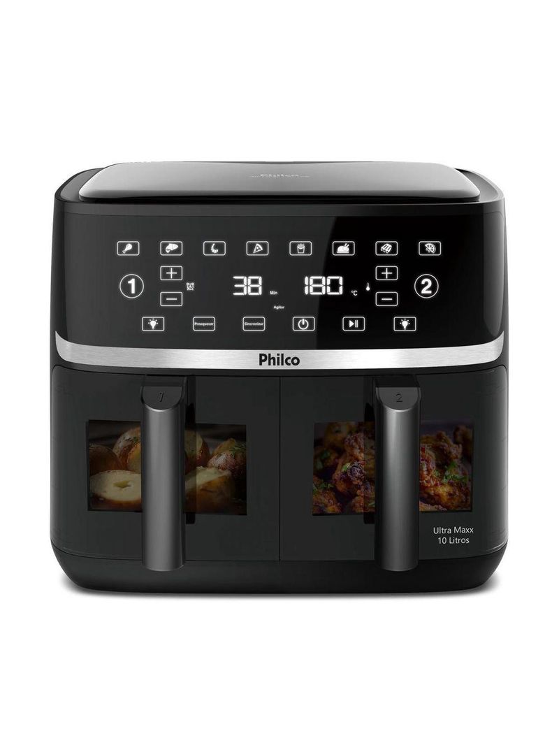 Air Fryer Philco 10L Cesto Duplo 2000W PAF10A 110V