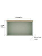 Armário de Cozinha Genialflex Aéreo Hortelã