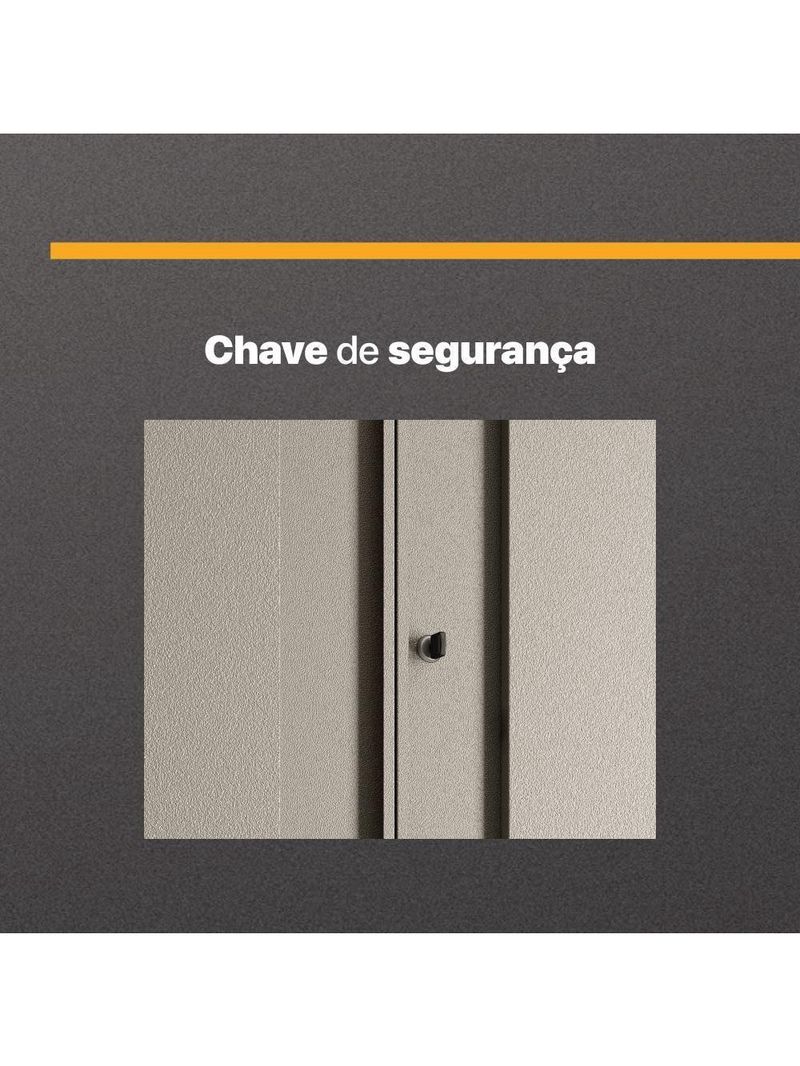 Armário Multiuso Aço Aéreo Telasul Multibox Cinza/pto