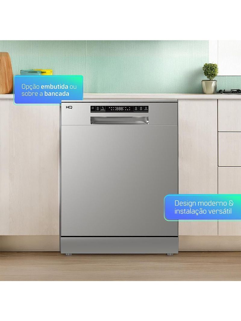 Lava Louças HQ Digital 14 Serviços Inox HQ-LL14DI2 220V