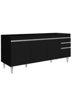 Balcão Gabinete para Pia 180cm Dallas Preto - Lumil