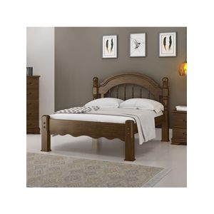 Cama Casal em Madeira Maciça Torneada 1,40 Eliane Castanho