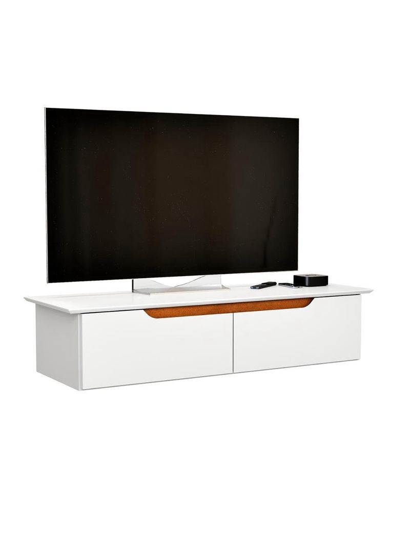 Rack Aparador Suspenso Flow Com 2 Portas Basculante Branco