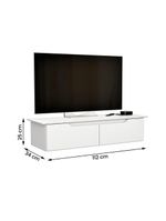 Rack Aparador Suspenso Flow Com 2 Portas Basculante Branco