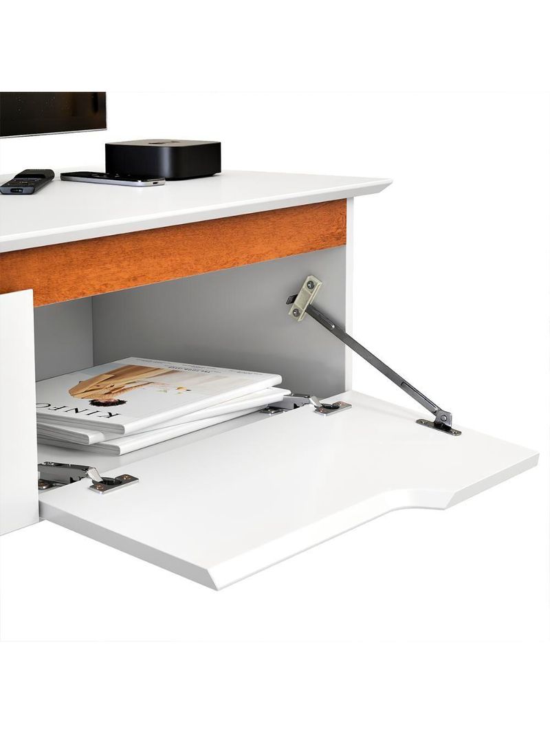 Rack Aparador Suspenso Flow Com 2 Portas Basculante Branco