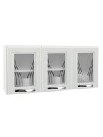 Armário De Cozinha De Aço Aéreo Triplo Médio Telasul Branco