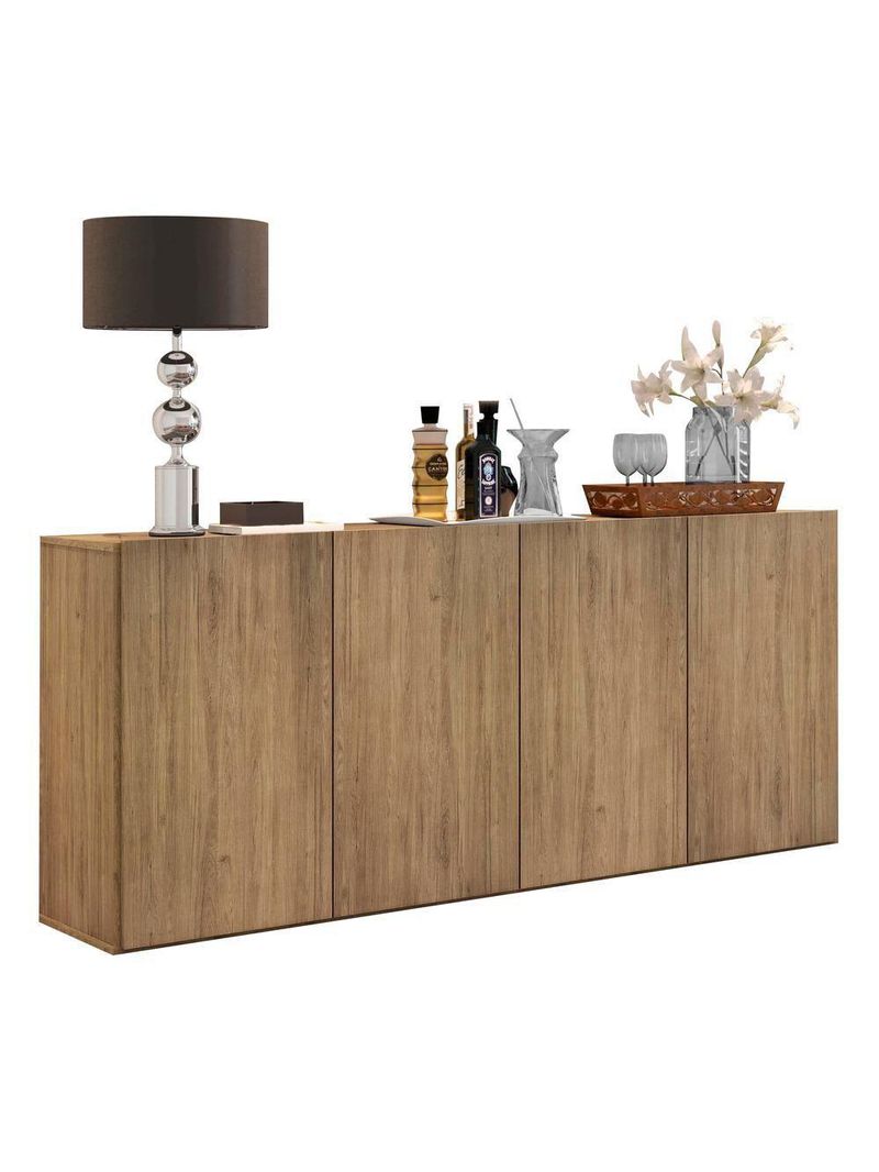 Aparador Buffet 4 Portas Veneza Multimóveis Rustic