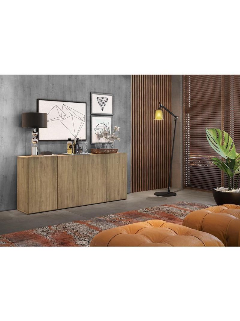 Aparador Buffet 4 Portas Veneza Multimóveis Rustic