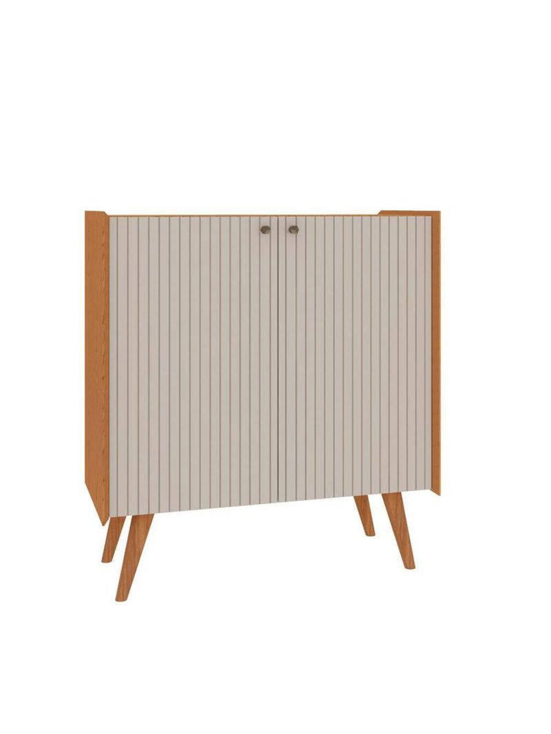 Balcão Buffet 2 Portas Cinamomo White Laca Brilho Vértice