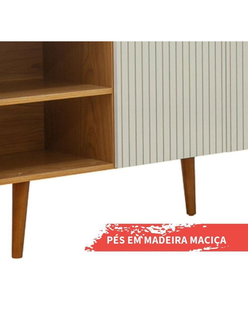 Balcão Buffet 2 Portas Cinamomo White Laca Brilho Vértice