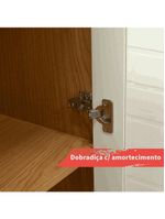 Balcão Buffet 2 Portas Cinamomo White Laca Brilho Vértice