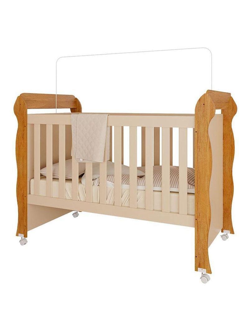 Berço Americano Mirelle Off White Bétula– Carolina Baby