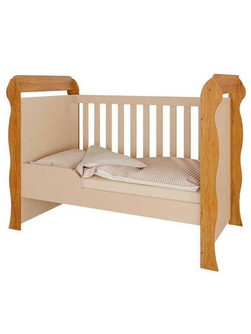 Berço Americano Mirelle Off White Bétula– Carolina Baby