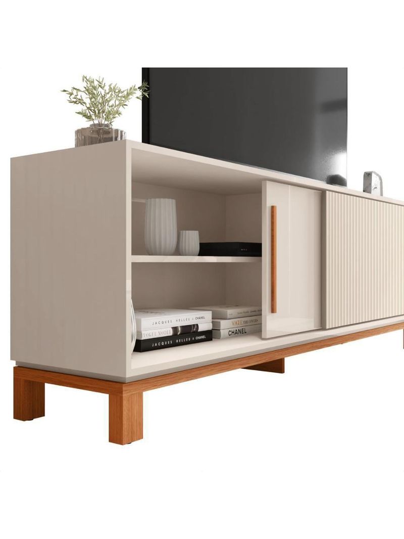 Bancada Rack Para Tv Até 65 Polegadas Jace Marrom Caemmun