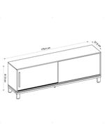 Bancada Rack Para Tv Até 65 Polegadas Jace Marrom Caemmun