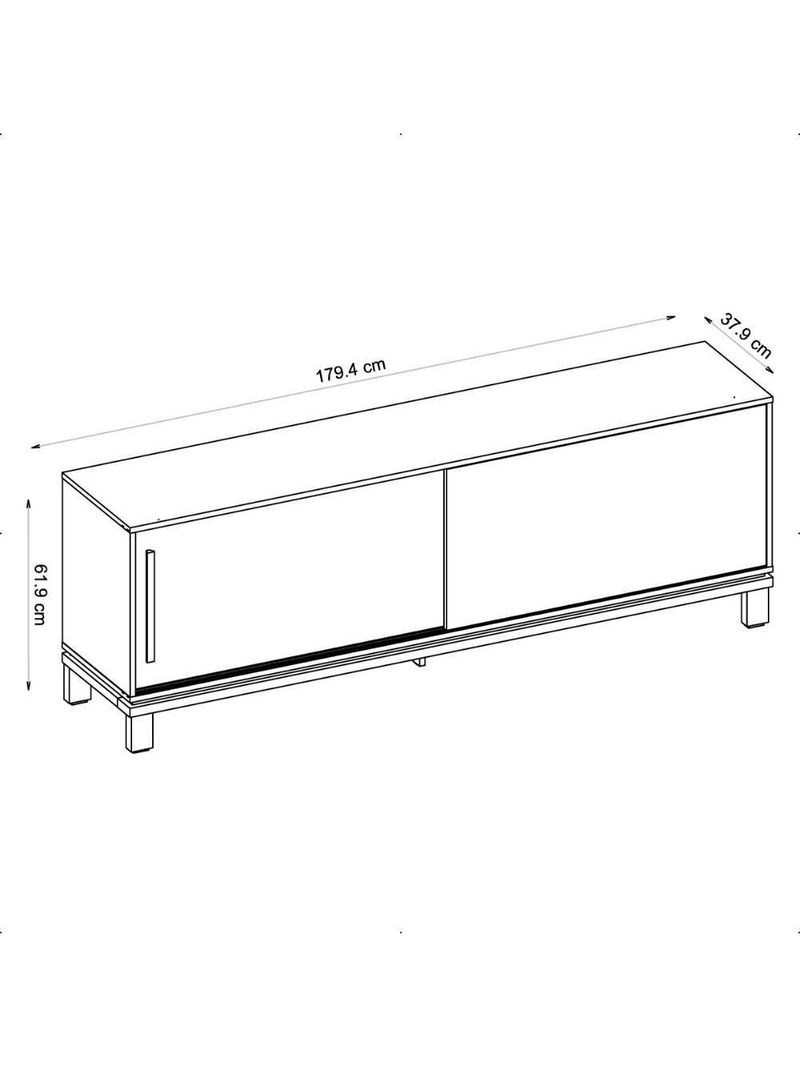 Bancada Rack Para Tv Até 65 Polegadas Jace Marrom Caemmun