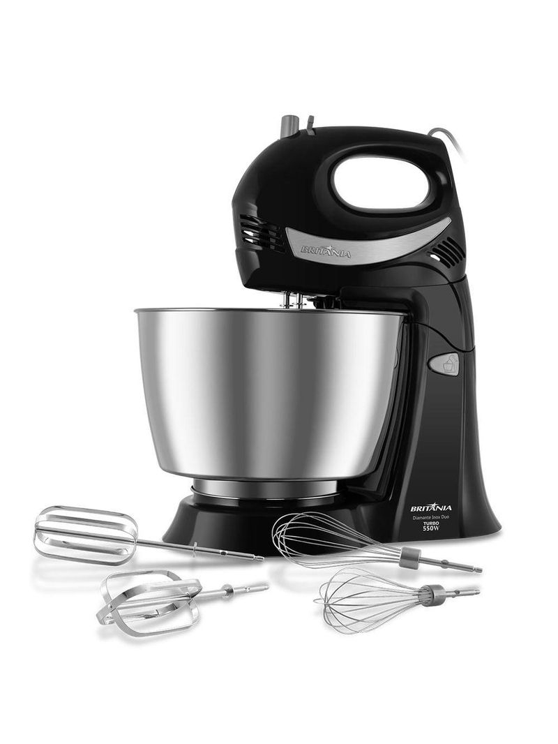 Batedeira Britânia Diamante Inox Turbo Duo 4,3L 550W 110V