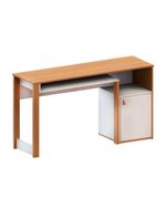 Escrivaninha Mesa para Computador Telasul Versa Home 1 Porta Freijó/Branco