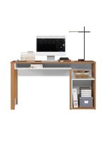 Escrivaninha Mesa para Computador Telasul Versa Home 1 Porta Freijó/Branco