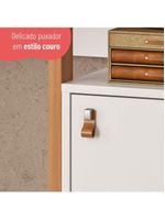 Escrivaninha Mesa para Computador Telasul Versa Home 1 Porta Freijó/Branco