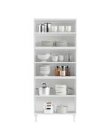 Armário Paneleiro Aço Telasul Mirage New Com Vidro Branco