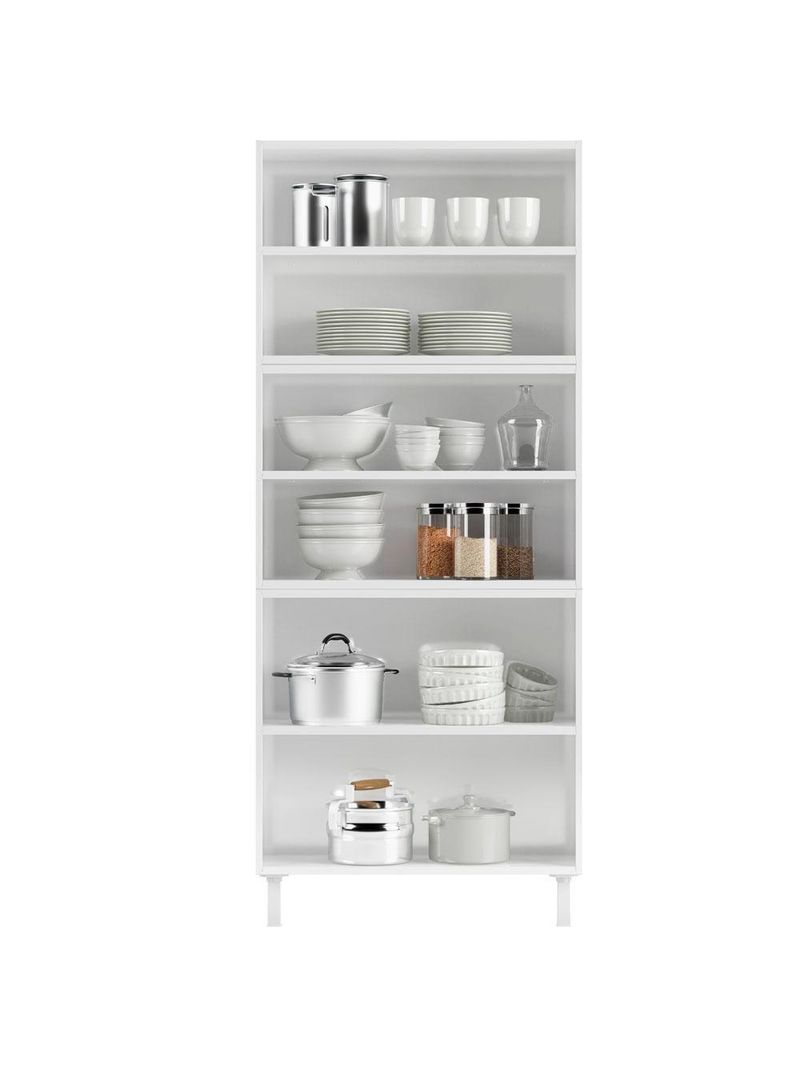 Armário Paneleiro Aço Telasul Mirage New Com Vidro Branco