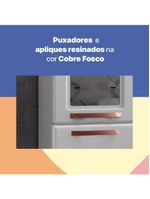 Armário Paneleiro Aço Telasul Mirage New Com Vidro Branco