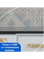 Cozinha De Aço Compacta Telasul Diamante 4Pçs C/ Kit Branco