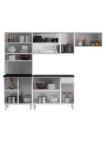 Cozinha De Aço Compacta Telasul Diamante 4Pçs C/ Kit Branco