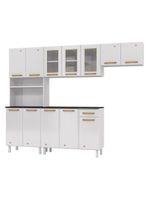 Cozinha De Aço Compacta Telasul Diamante 4Pçs C/ Kit Branco