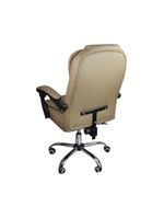 Cadeira De Escritório Presidente Reclinável Ergonômica Bege