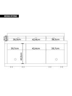 Bancada Rack Para Tv Até 55 Polegadas Frost Marrom Caemmun
