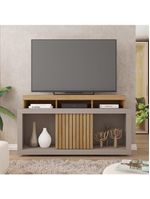 Bancada Rack Para Tv Até 55 Polegadas Frost Marrom Caemmun