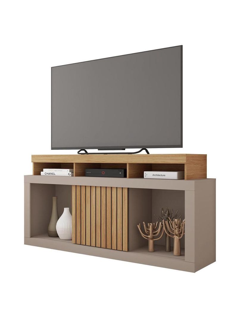 Bancada Rack Para Tv Até 55 Polegadas Frost Marrom Caemmun