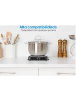 Fogão Elétrico De Mesa 1 Prato 1000W FG01 Single Cook Preto Elgin 110V