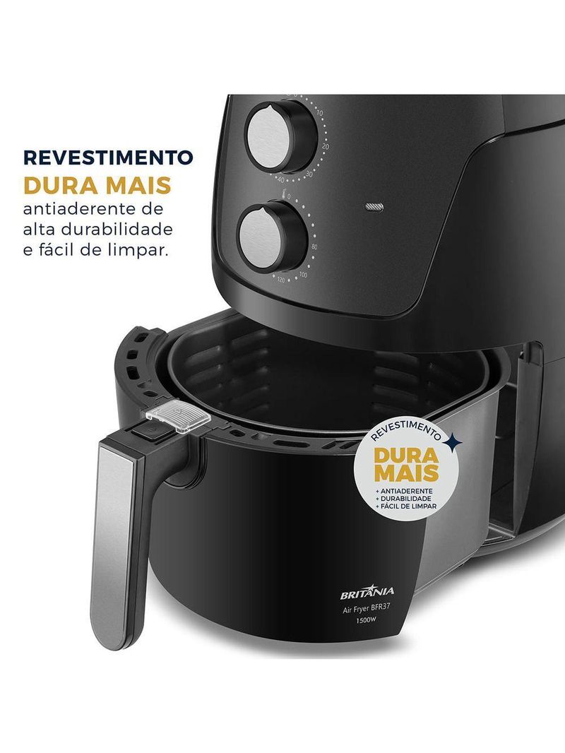 Air Fryer Britânia 4,2L Antiaderente 1500W BFR37 110V