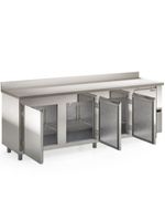 Balcão de Encosto com 3 Portas Gelopar GBFE250 765 Litros Inox 220v