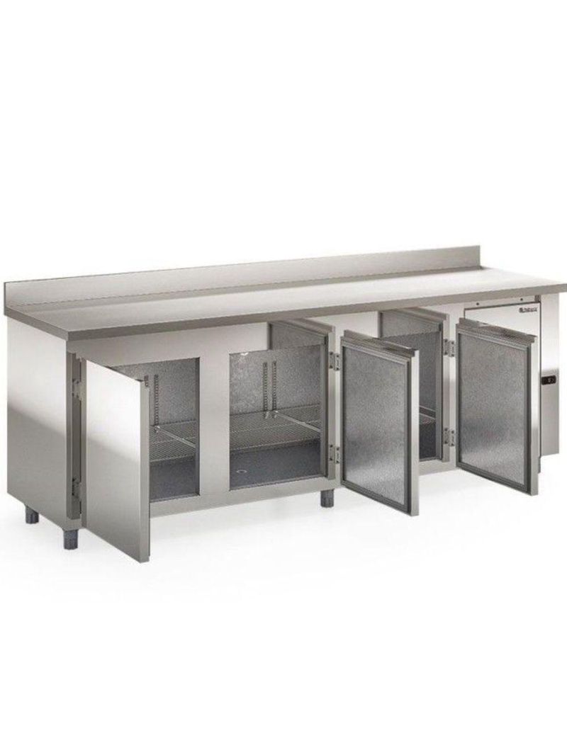 Balcão de Encosto com 3 Portas Gelopar GBFE250 765 Litros Inox 220v